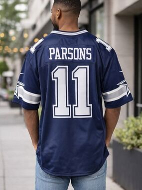 Dallas Cowboys Micah Parsons Blue Nike NFL Football Jersey Men L NWT